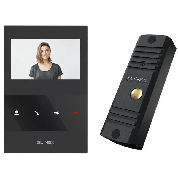 Slinex ML-16HD(Black)+SQ-04M(Black) Комплект відеодомофону