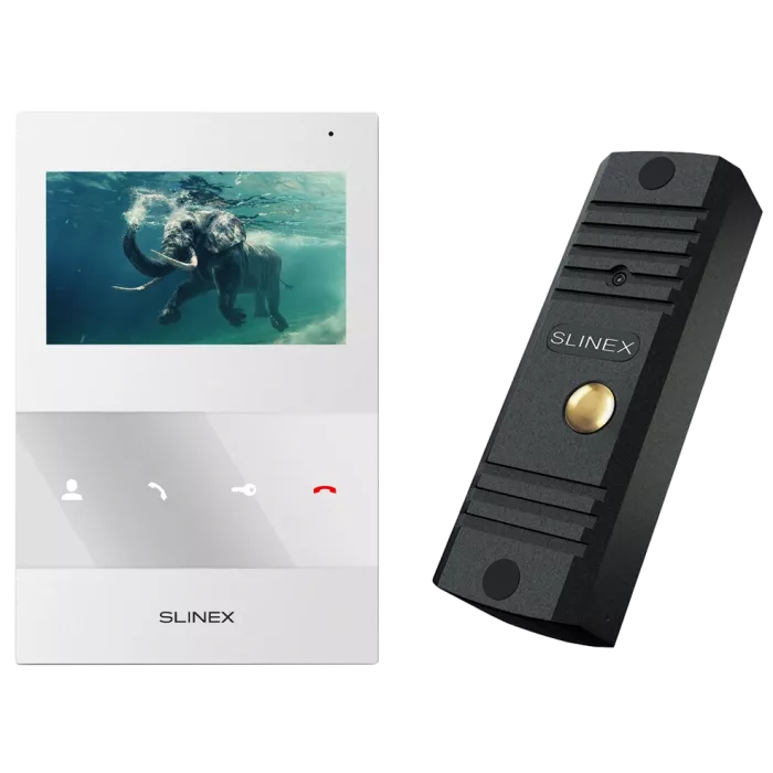 Slinex ML-16HD(Black)+SQ-04M(White) Комплект відеодомофону