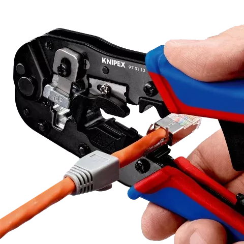 KNIPEX 97 51 13 Western RJ45 Прес-кліщі для штекерів