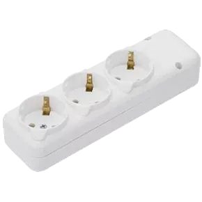 UEA Колодка 3 гнізда із заземленням