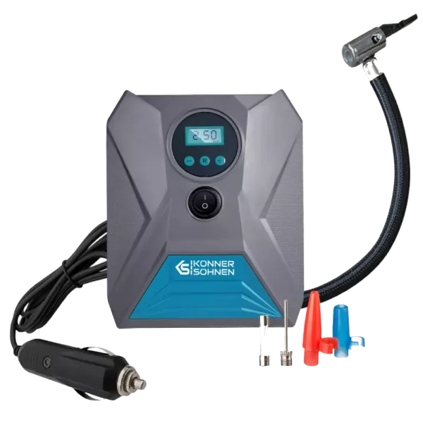 12В, 120Вт, 150psi, 25л/хв, 0.8кг Компресор автомобільний
