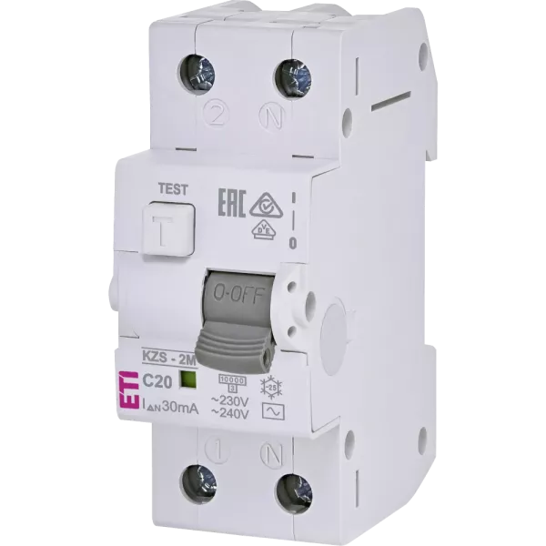ЕТІ KZS-2M C 20/0.03 10kA Дифавтомат
