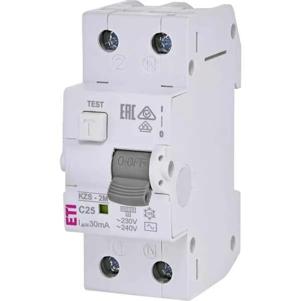 ЕТІ KZS-2M C 25/0.03 10kA Дифавтомат