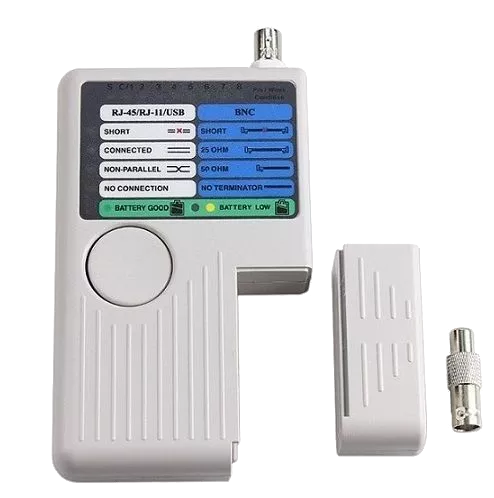 RJ-45, RJ-12, USB та BNC Тестер мережевий