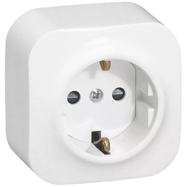 Legrand Forix 2К+З Розетка без шоторок біла