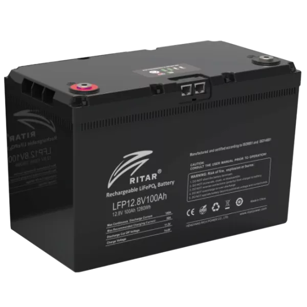 Ritar LFP12.8V100AHG24 Акумуляторна батарея з bluetooth