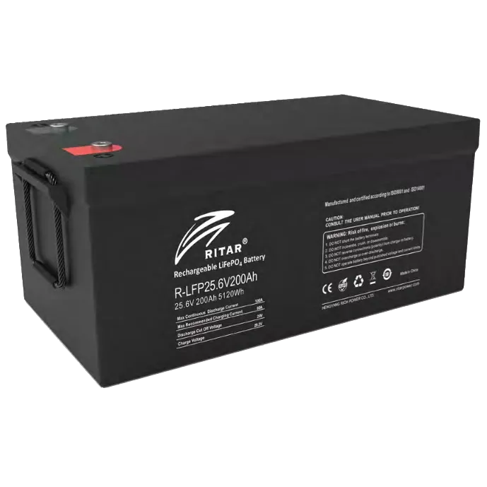 Ritar R-LFP25.6V200AH G1 Літієва акумуляторна батарея