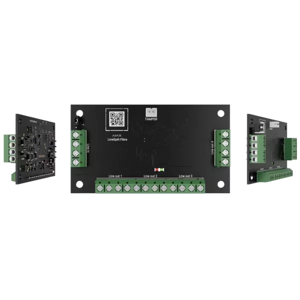 Модуль для розгалуження лінії на чотири лінії Ajax Superior LineSplit Fibra