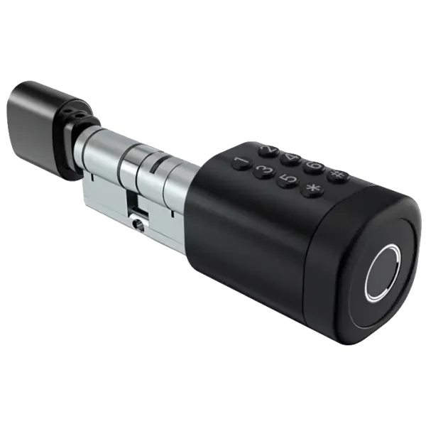 SEVEN LOCK SL-7774BF black (35-90мм) (циліндр) Біометричний замок