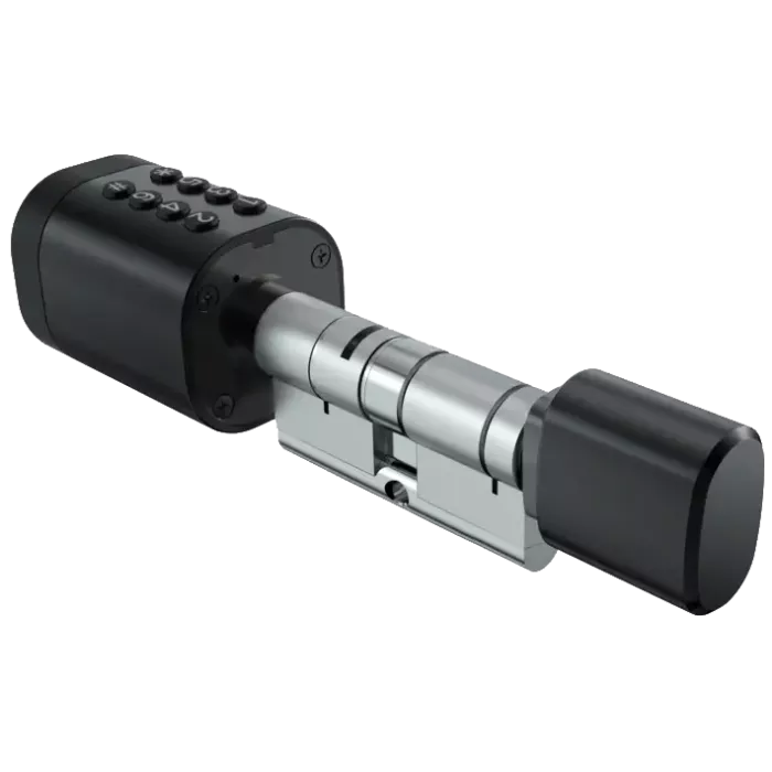 SEVEN LOCK SL-7774BF black (35-90мм) (цилиндр) Біометричний замок