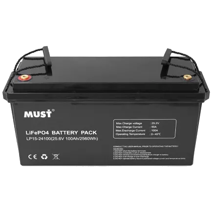 Must LP15-24100 25.6В 100А•ч Літієва акумуляторна батарея