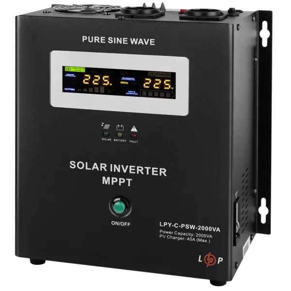 LOGICPOWER LPY-С-PSW-2000VA (1400Вт) MPPT 24В Джерело безперебійного живлення