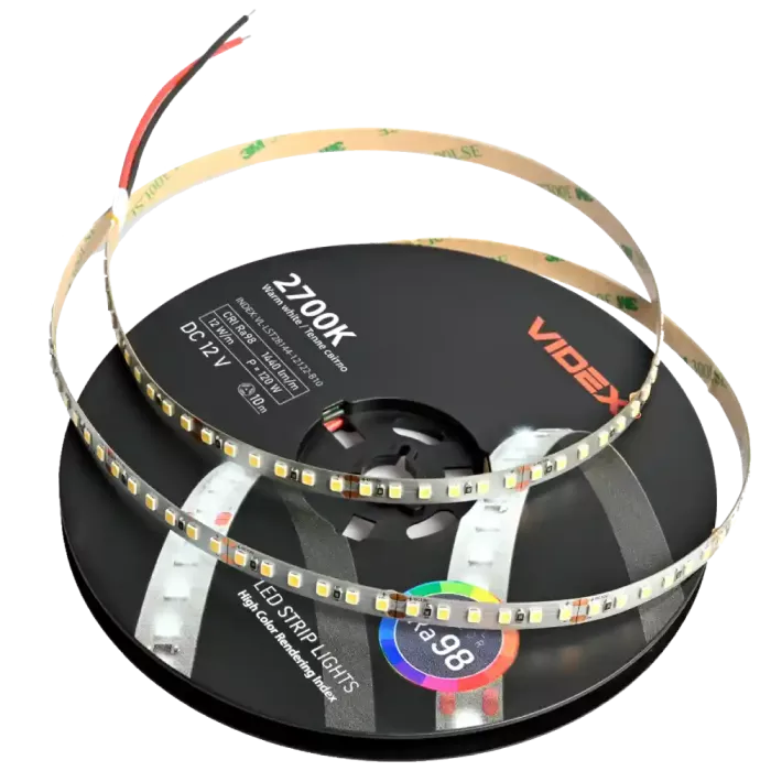 VIDEX (VL-LST28144-12122-B10) DC12V 120W 10M 2700К LED стрічка