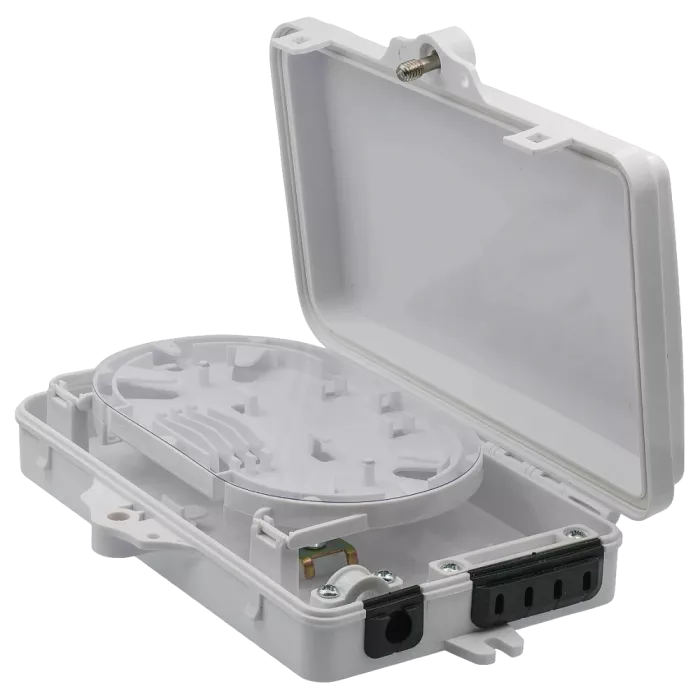 на 4 SC Simplex/LC duplex, 205x135x40 мм, без Адапт., (гільзи, касета) Бокс герметичний розподільний