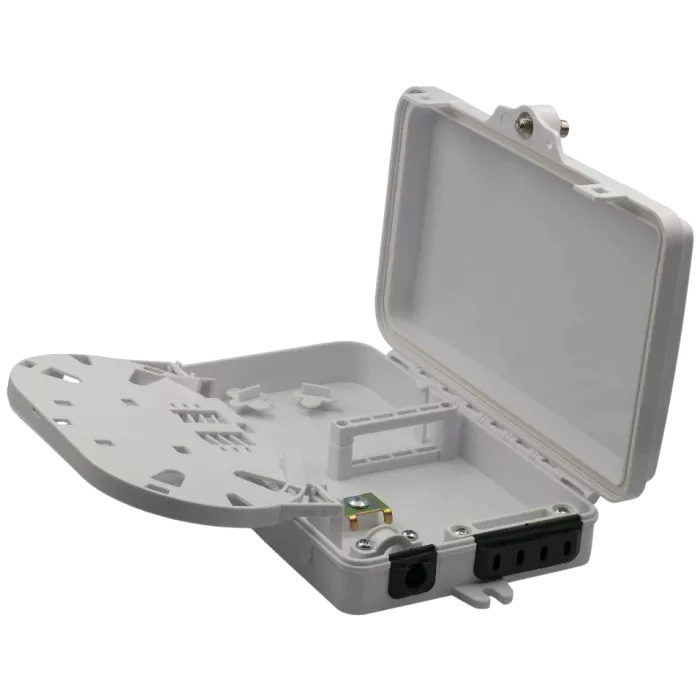 на 4 SC Simplex/LC duplex, 205x135x40 мм, без Адапт., (гільзи, касета) Бокс герметичний розподільний