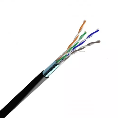 Cat. 5e F/UTP PE 4х2х24 AWG (70910021) бухта 500м. Кабель вита пара ЗЗКМ (FTP мідь вуличний)