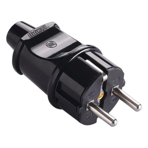 Makel 10052 Вилка з заземленням чорна