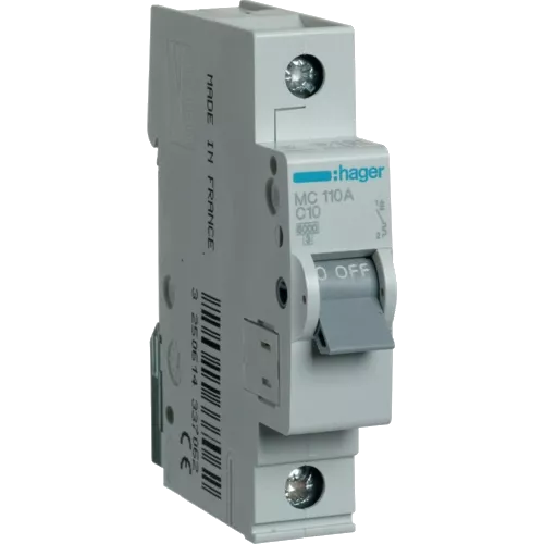 Hager In=10 А «C» 6kA MC110A Автоматичний вимикач