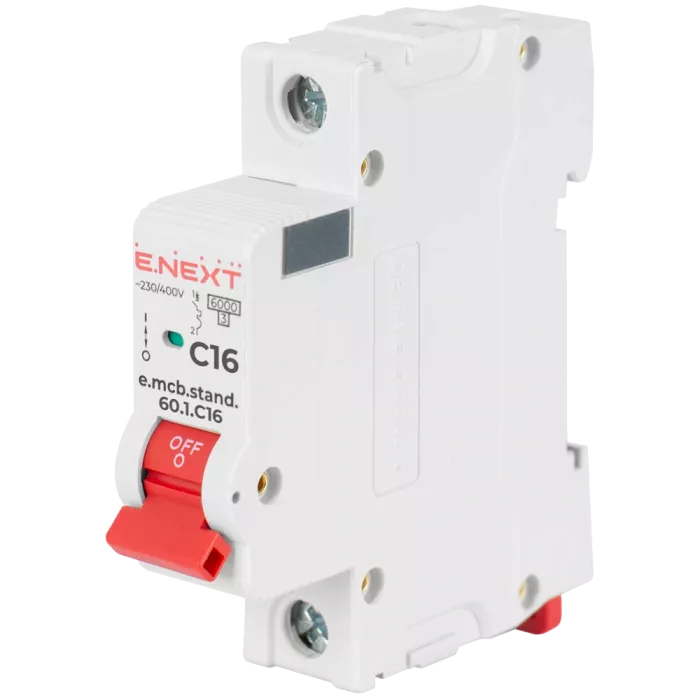 E.Next e.mcb.stand.60.1.C16 1р 16А C 6кА Модульний автоматичний вимикач