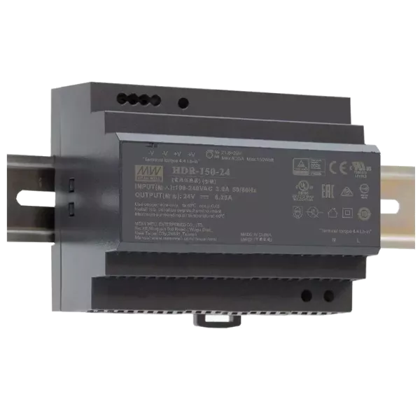 MeanWell HDR-150-24 24B 6.25А Блок живлення (для монтажа на DIN рейку)