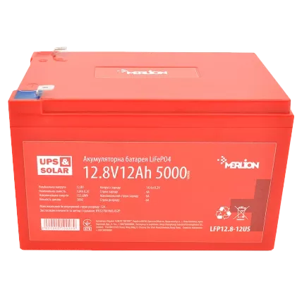 Merlion LiFePO4 12.8В 12А*г Літієва акумуляторна батарея