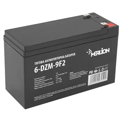 AGM MERLION 6-DZM-9 12V 9Ah F2 Акумуляторна батарея тягова