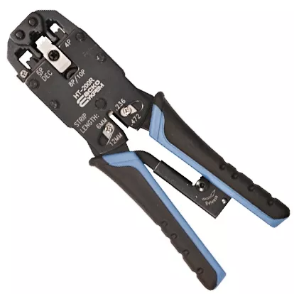HT-200R (01102) Інструмент для обтискання RJ-45 (8P8C) та RJ-12/11 (6P6C)