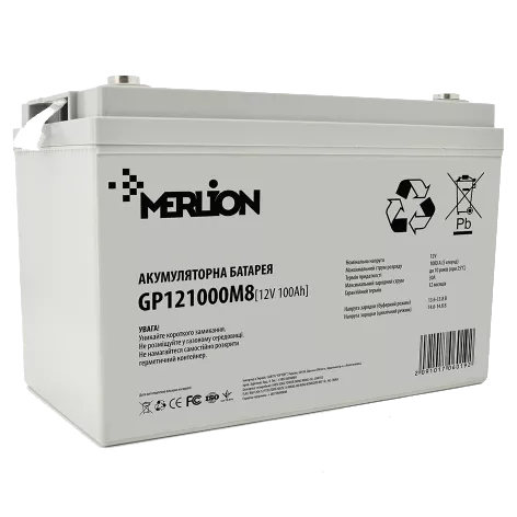 MERLION AGM GP121000M8 12V 100Ah Акумуляторна батарея