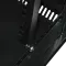19" 4U 600x400x284мм акрилове скло, чорна Шафа