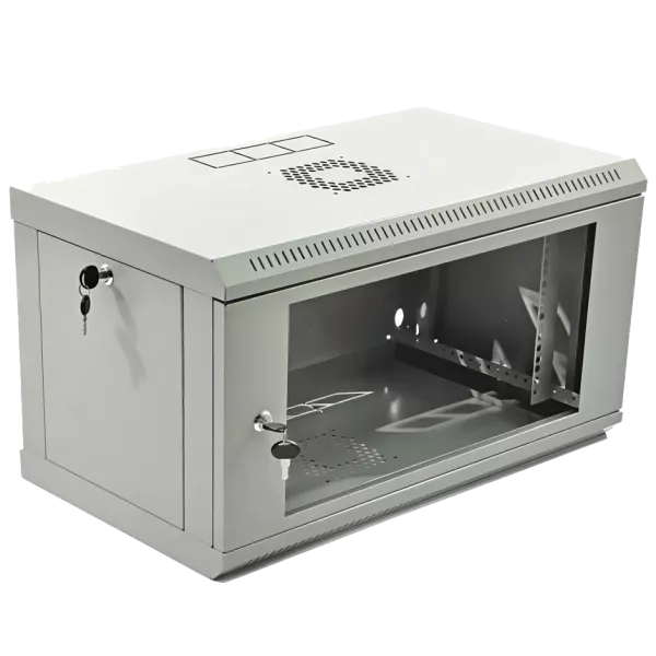 19" 6U, 600x400x373мм акриловое стекло, серый Шкаф