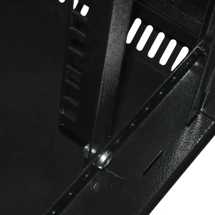 19" 9U 600x500x507мм акриловое стекло черное Шкаф