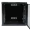 19"12U, 600х600х640 мм Шафа акрилове скло чорна