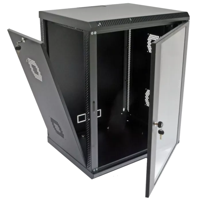 19" 15U Шкаф 600x600x773мм акриловое стекло черный