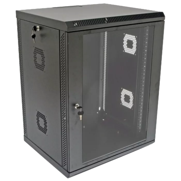 19" 15U Шкаф 600x600x773мм акриловое стекло черный