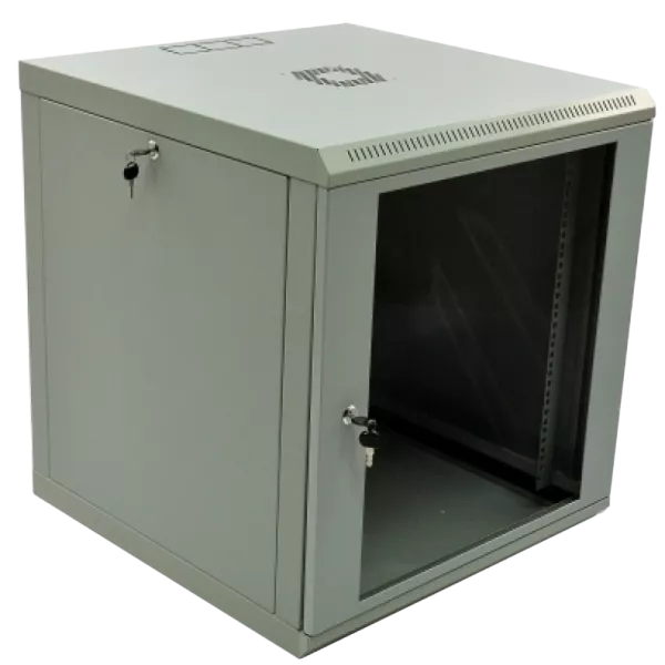 12U, 600х600х640 Шафа акрилове скло сірий