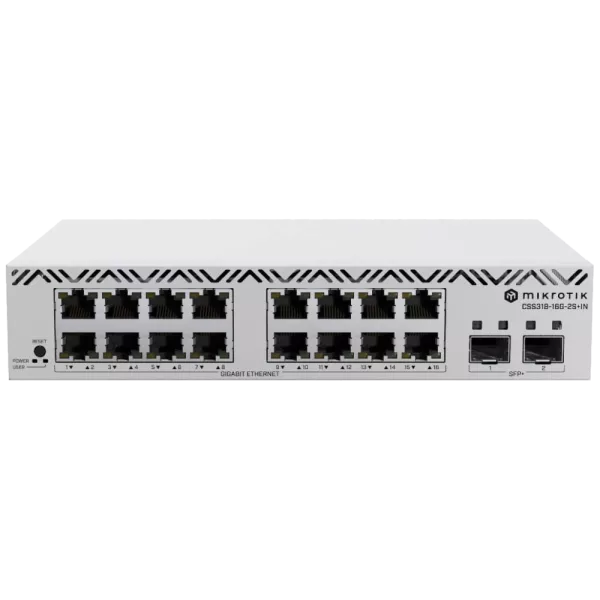 MikroTik CSS318-16G-2S+IN Комутатор 16 портів керований