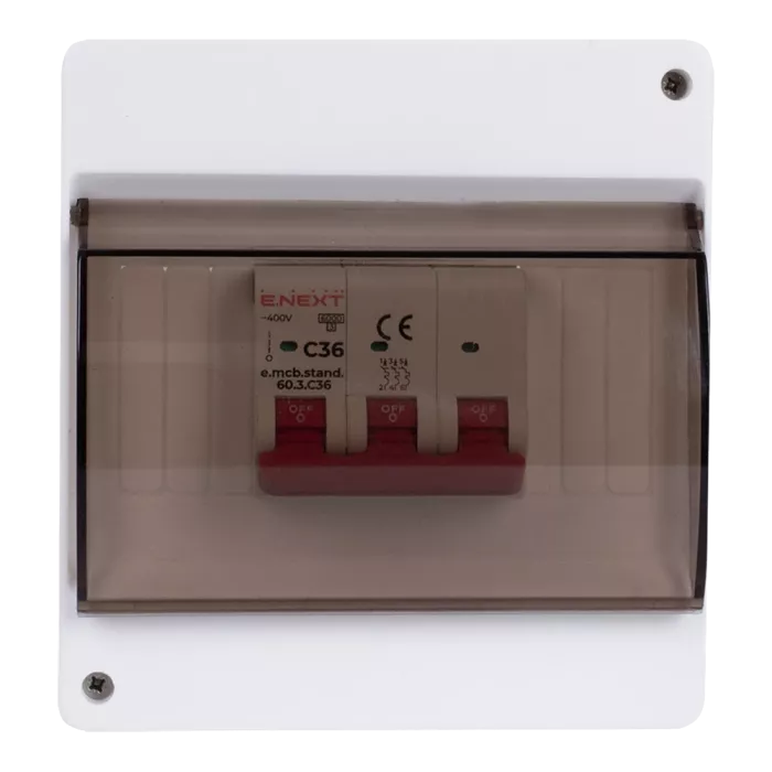 Enext e.plbox.stand.n.06k Корпус пластиковий 6-модульний навісний