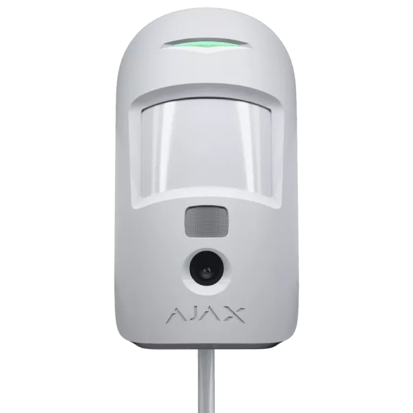 Дротовий сповіщувач руху з камерою Ajax Superior MotionCam white Fibra