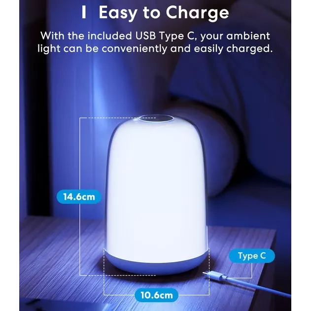 Meross MSL430JHK-EU WiFi Ambient Light Розумна настільна лампа