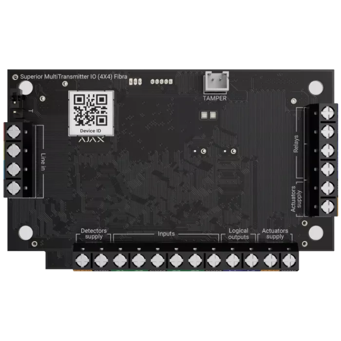 Модуль для інтеграції 8ми дротових пристроїв Ajax Superior MultiTransmitter IO (4X4) Fibra