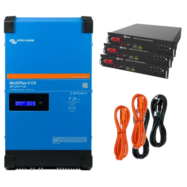 Victron Energy MultiPlus-II + Dyness 2.4кВт 7.2кВт*год Система автономного живлення однофазна