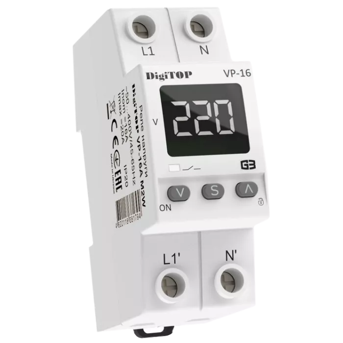 DigiTOP VP-16A M2W Реле напряжения