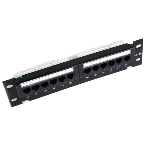 12 портів UTP кат. 5Е Патч панель