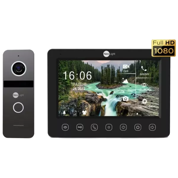 Neolight NeoKIT FHD Pro B/GRAPHITE (KAPPA + HD + SOLO FHD) Комплект відеодомофону