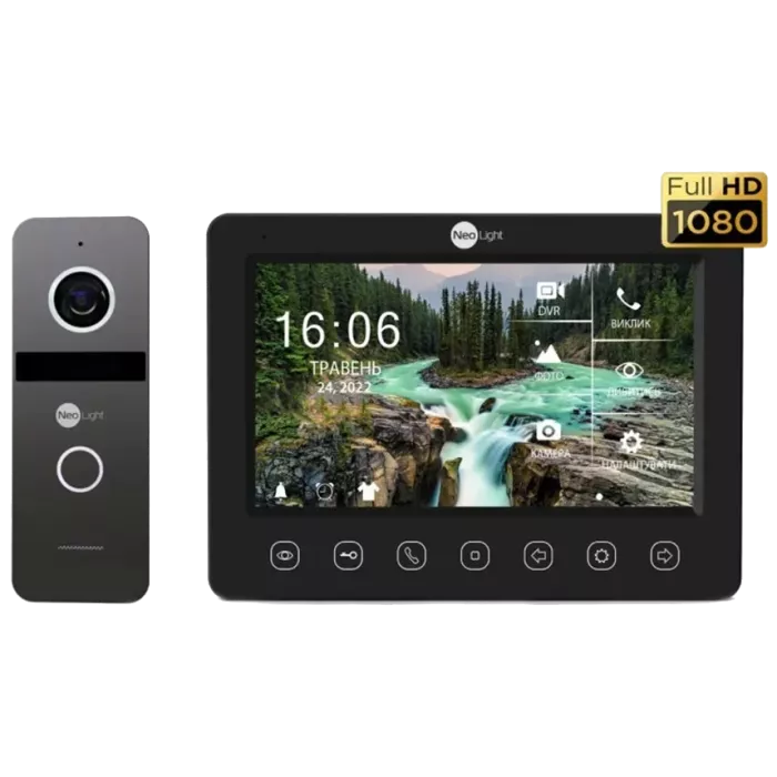 Neolight NeoKIT FHD Pro B/GRAPHITE (KAPPA + HD + SOLO FHD) Комплект відеодомофону