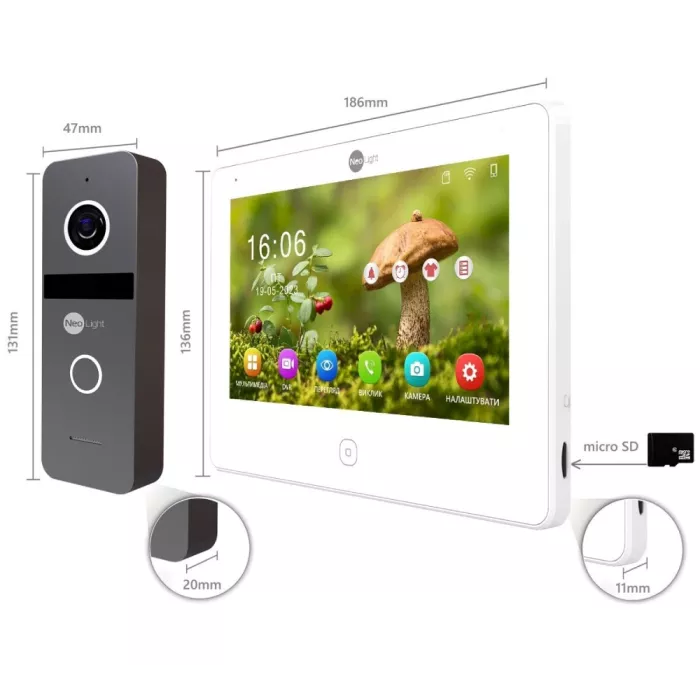NeoLight NeoKIT IP Pro WF 7 IP-комплект відеодомофона
