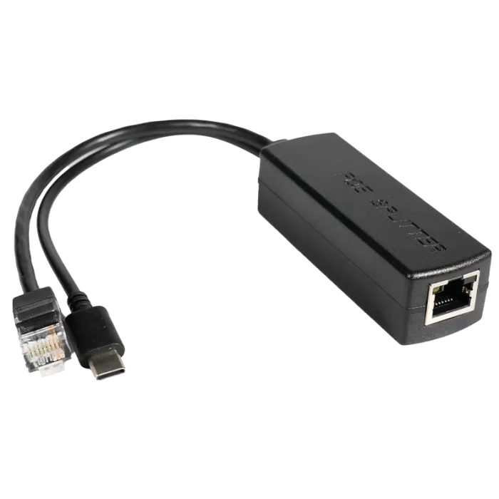 AOT-0524 48V-5V RJ45 Type-C 5V 2.4А Poe спліттер