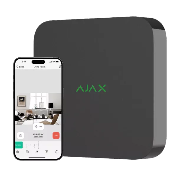 Ajax NVR (8ch) (8EU) black Відеореєстратор