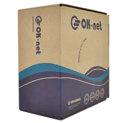 OK-Net КПП-ВП (100) 4*2*0,51+2*0,75 мм2 (U/UTP-cat.5Е) Кабель для зовн. робіт, з жилами живлення, 305 м