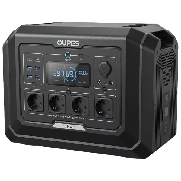 OUPES Mega 1 S1 2000Вт 1024Вт•г Портативна зарядна станція